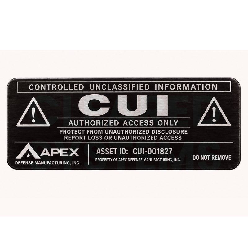 CUI Secure Asset Identification Tag — Pack of 100