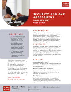 Enhancing Data Security in the Legal Industry: A Cleared Systems Case Study