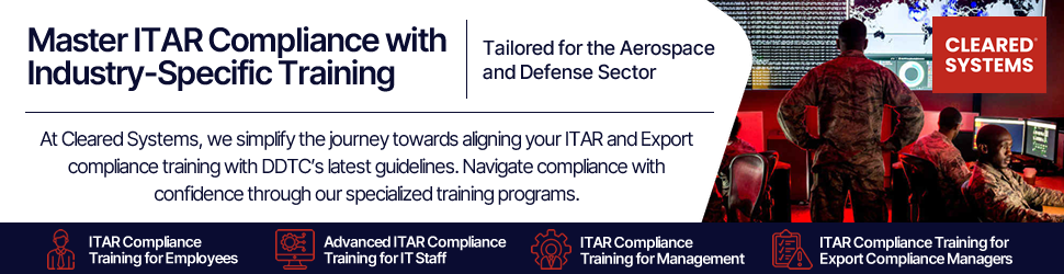 ITAR Compliance training banner