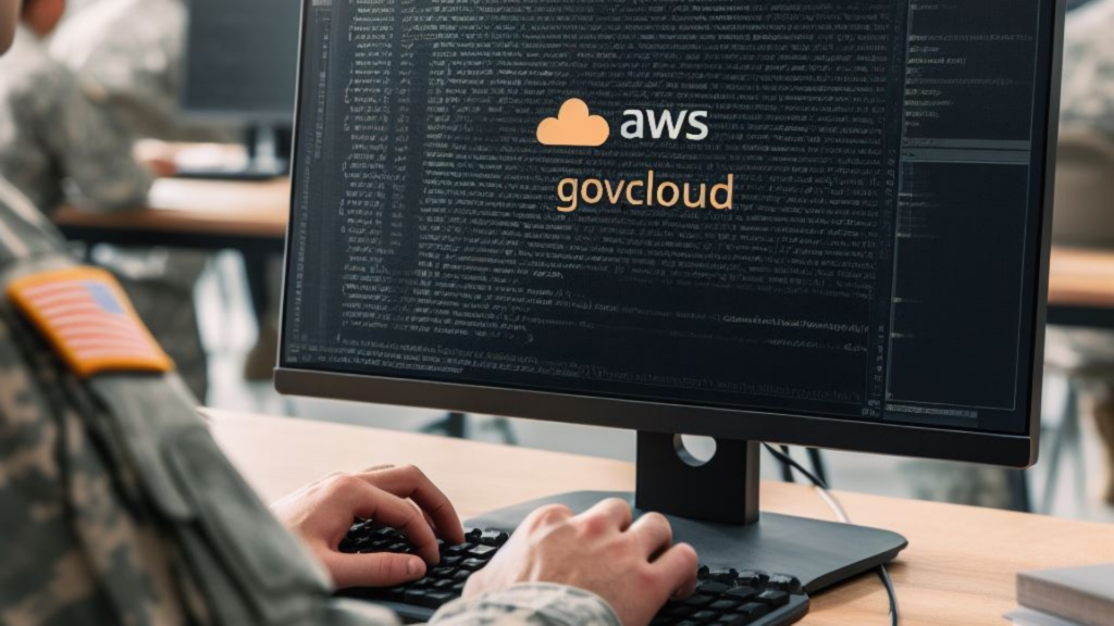 A soldier migrating a DoD supplier's systems to AWS GovCloud Tenant