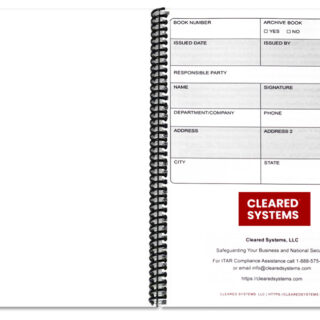 ITAR Compliant Visitor Log Book – 8.5 x 11 inch Visitor Entry Book 100 Pages Meets ITAR Requirements Visitor Sign in Book Log for DIB, Aerospace & Federal Contractors - Image 3