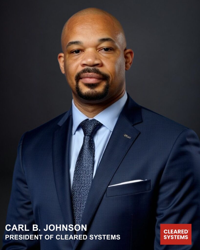 carl b johnson president of cleared systems