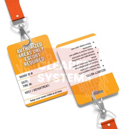 Standard Controlled Federal Contractor Visitor Badge